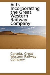 Front cover_Acts Incorporating the Great Western Railway Company