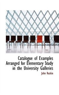 Front cover_Catalogue of Examples Arranged for Elementary Study in the University Galleries