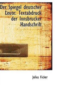 Front cover_Der Spiegel deutscher Leute