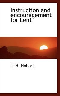 Front cover_Instruction and encouragement for Lent