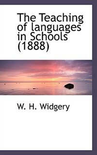 Couverture_The Teaching of languages in Schools (1888)