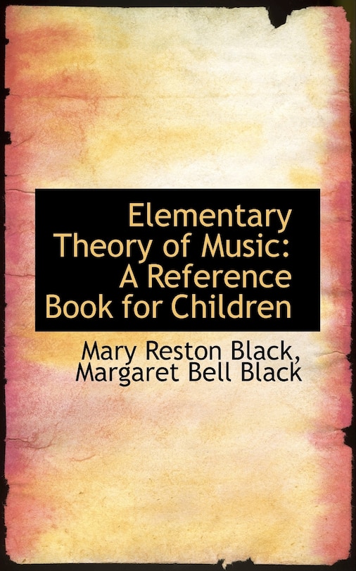 Front cover_Elementary Theory of Music