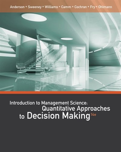 Front cover_An Introduction To Management Science