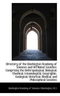 Front cover_Directory of the Washington Academy of Sciences and Affiliated Societies