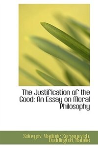 Front cover_The Justification of the Good