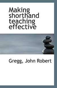 Front cover_Making shorthand teaching effective