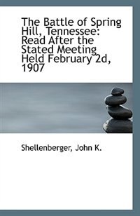 Couverture_The Battle of Spring Hill, Tennessee