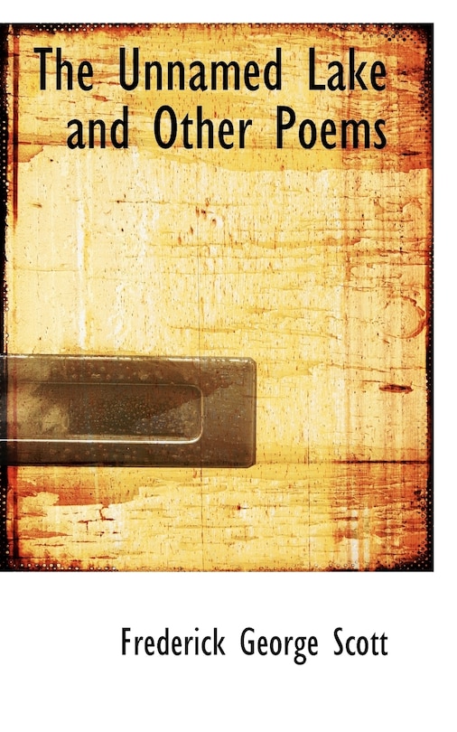 Front cover_The Unnamed Lake and Other Poems