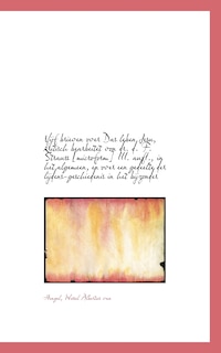 Couverture_Vijf brieven over Das leben Jesu, kritisch bearbeitet von dr. d. F. Strauss