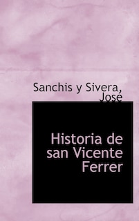 Front cover_Historia de san Vicente Ferrer