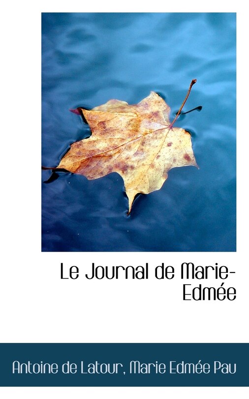 Front cover_Le Journal de Marie-Edmée