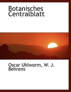 Front cover_Botanisches Centralblatt