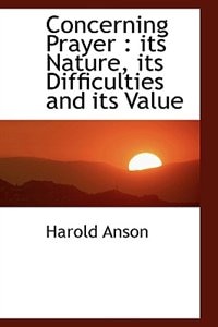 Front cover_Concerning Prayer