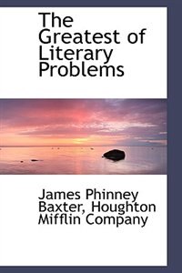 Couverture_The Greatest of Literary Problems