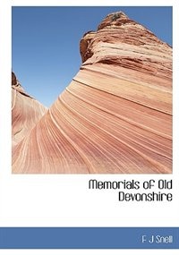 Couverture_Memorials Of Old Devonshire