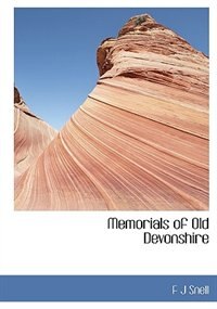 Front cover_Memorials Of Old Devonshire