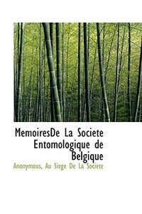 Couverture_MemoiresDe La Société Entomologique de Belgique