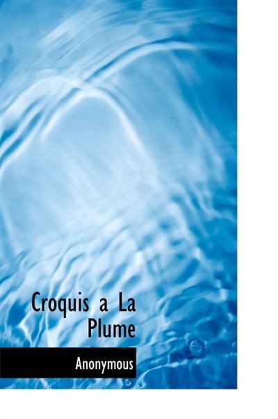 Front cover_Croquis A La Plume