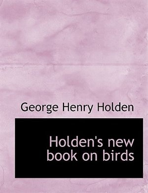 Front cover_Holden's new book on birds