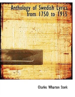 Front cover_Anthology of Swedish Lyrics from 1750 to 1915