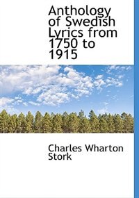 Front cover_Anthology of Swedish Lyrics from 1750 to 1915