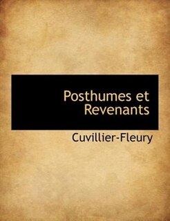 Front cover_Posthumes et Revenants