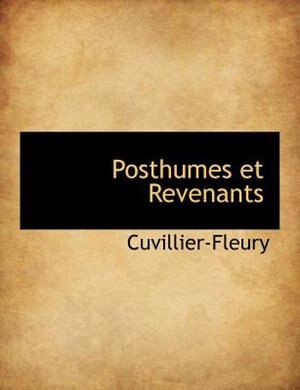 Front cover_Posthumes et Revenants