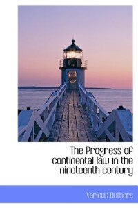 Couverture_The Progress of continental law in the nineteenth century