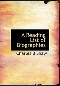 Front cover_A Reading List of Biographies