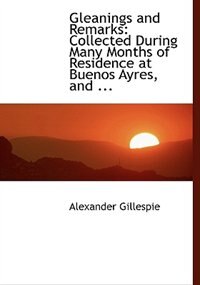 Couverture_Gleanings and Remarks