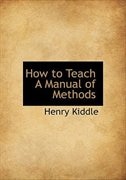 Front cover_How to Teach A Manual of Methods