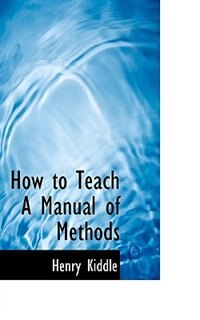 Couverture_How to Teach A Manual of Methods