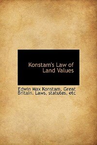 Couverture_Konstam's Law Of Land Values