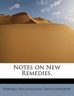 Couverture_Notes On New Remedies,