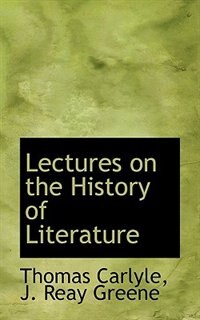 Front cover_Lectures on the History of Literature