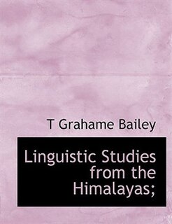 Front cover_Linguistic Studies from the Himalayas;