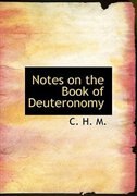 Front cover_Notes on the Book of Deuteronomy