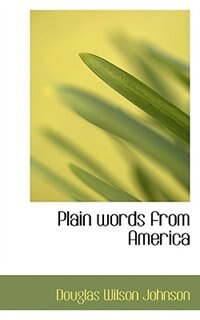 Front cover_Plain words from America