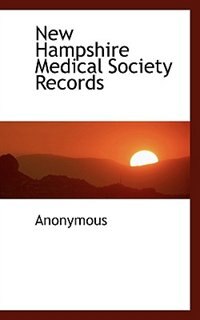 Front cover_New Hampshire Medical Society Records