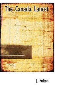 Front cover_The Canada Lancet