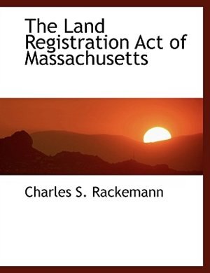 Couverture_The Land Registration Act of Massachusetts