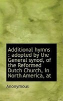 Front cover_Additional hymns