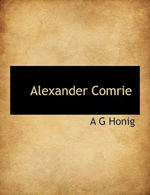 Couverture_Alexander Comrie