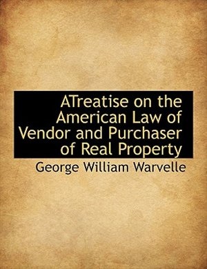 Couverture_ATreatise on the American Law of Vendor and Purchaser of Real Property