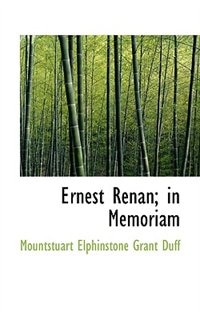 Ernest Renan; in Memoriam