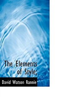 Couverture_The Elements of Style;