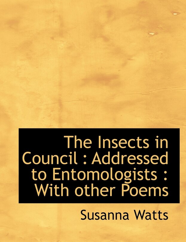 Front cover_The Insects in Council
