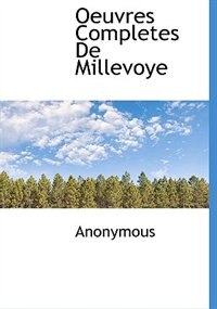 Front cover_Oeuvres Completes De Millevoye