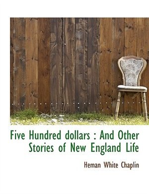 Front cover_Five Hundred dollars