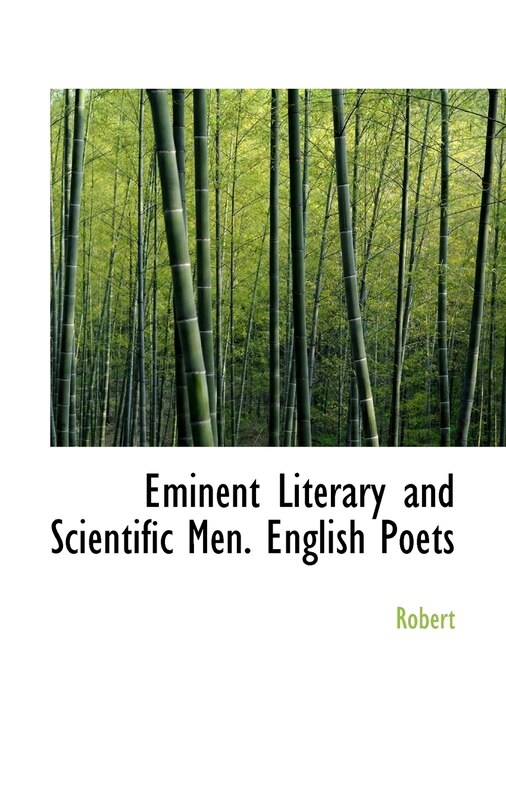 Front cover_Eminent Literary And Scientific Men. English Poets